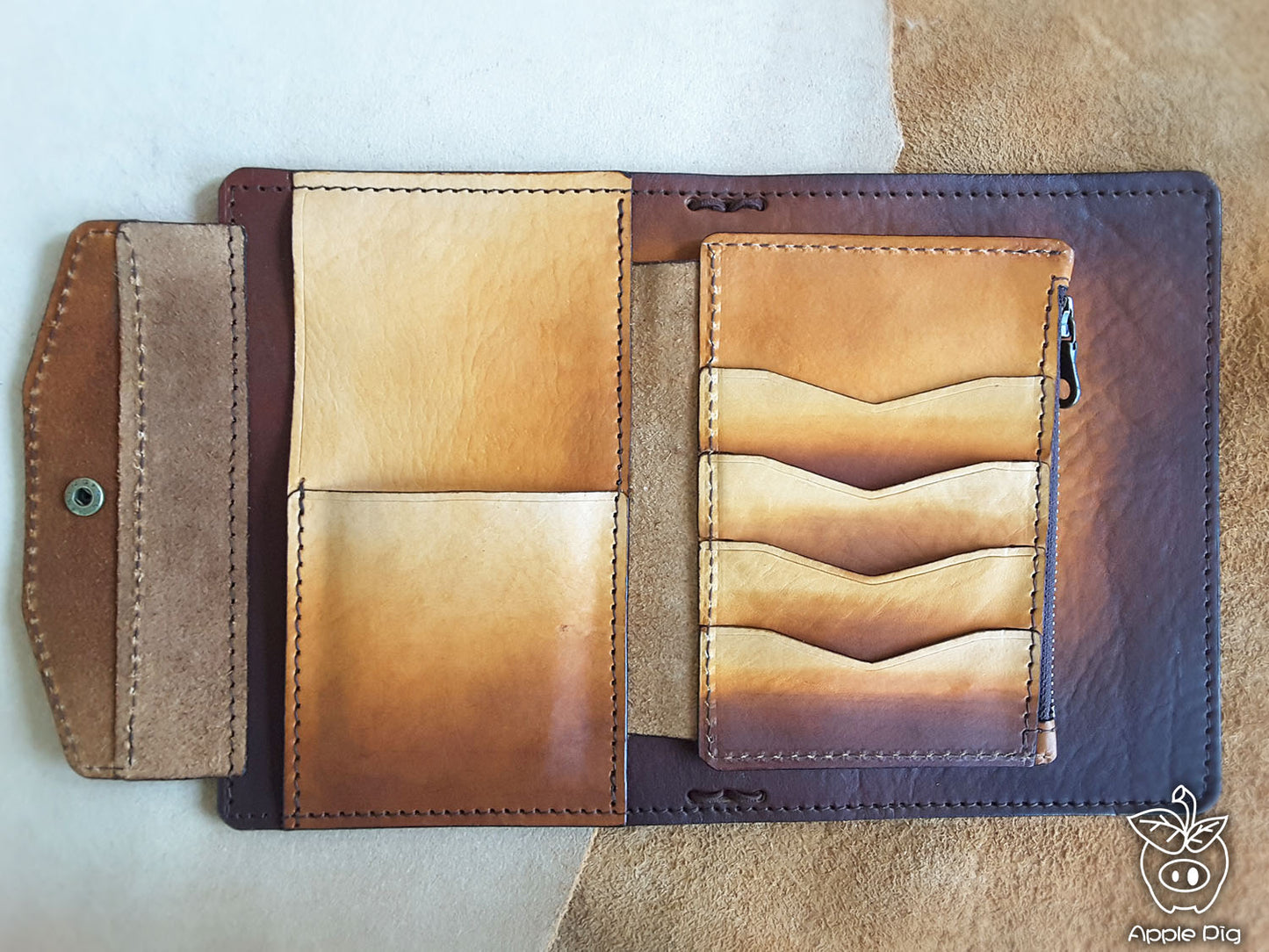 Apple Pig Mix Traveler's Notebook (for cave art leather)
