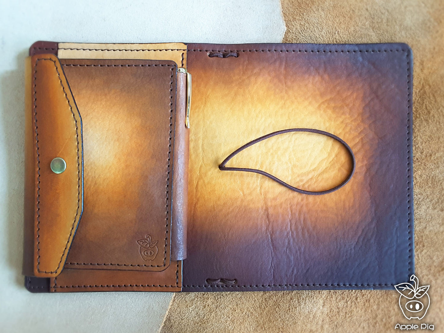 Apple Pig Mix Traveler's Notebook (for cave art leather)