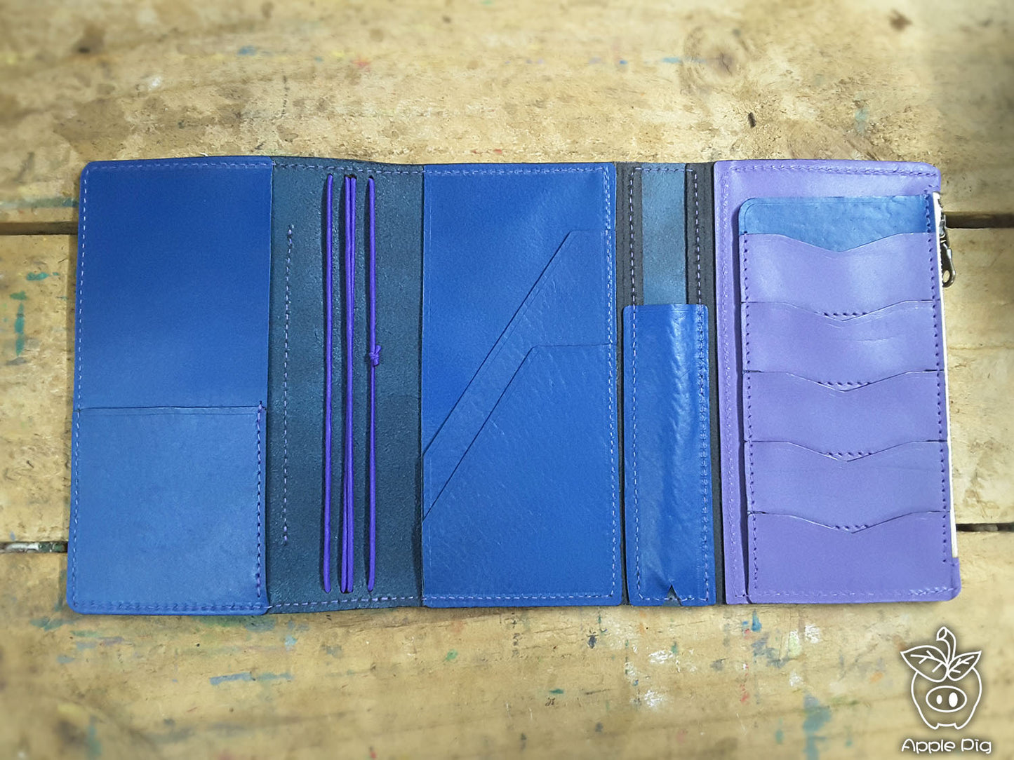 ApplePig Tri fold wallet