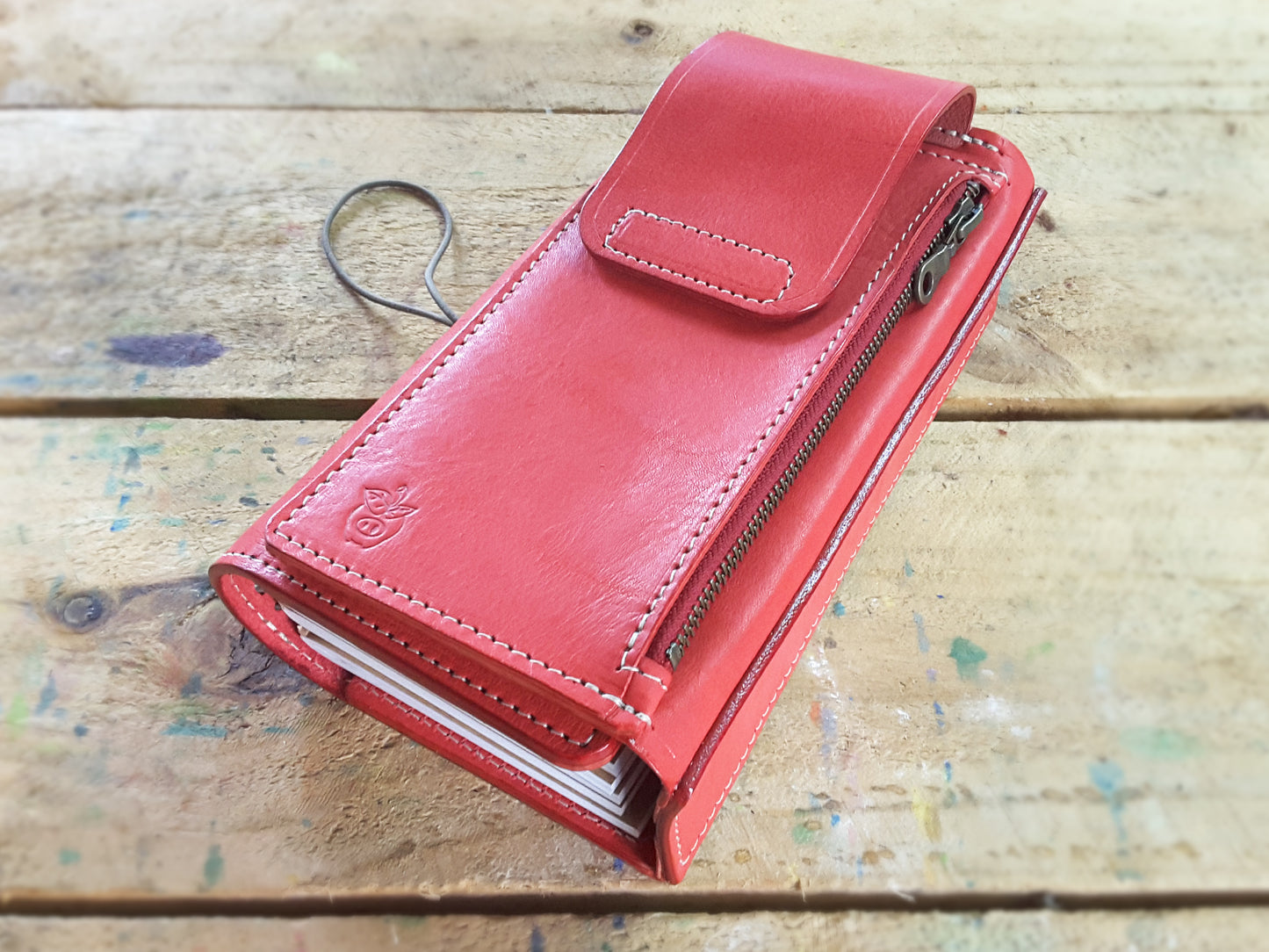 ApplePig Tri fold front pocket Traveler's Notebook