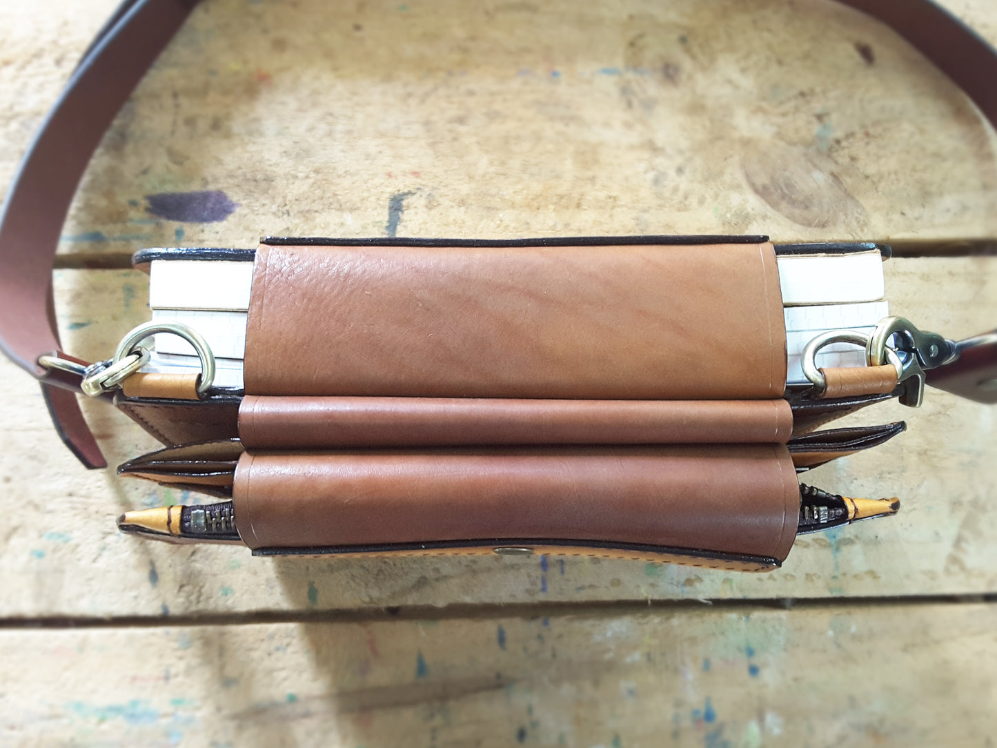 Apple Pig Bag book(cave art leather)