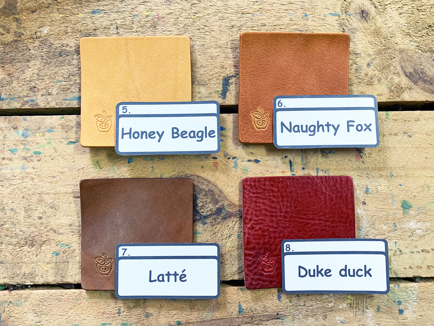 Apple pig" Wallet Insert 2"