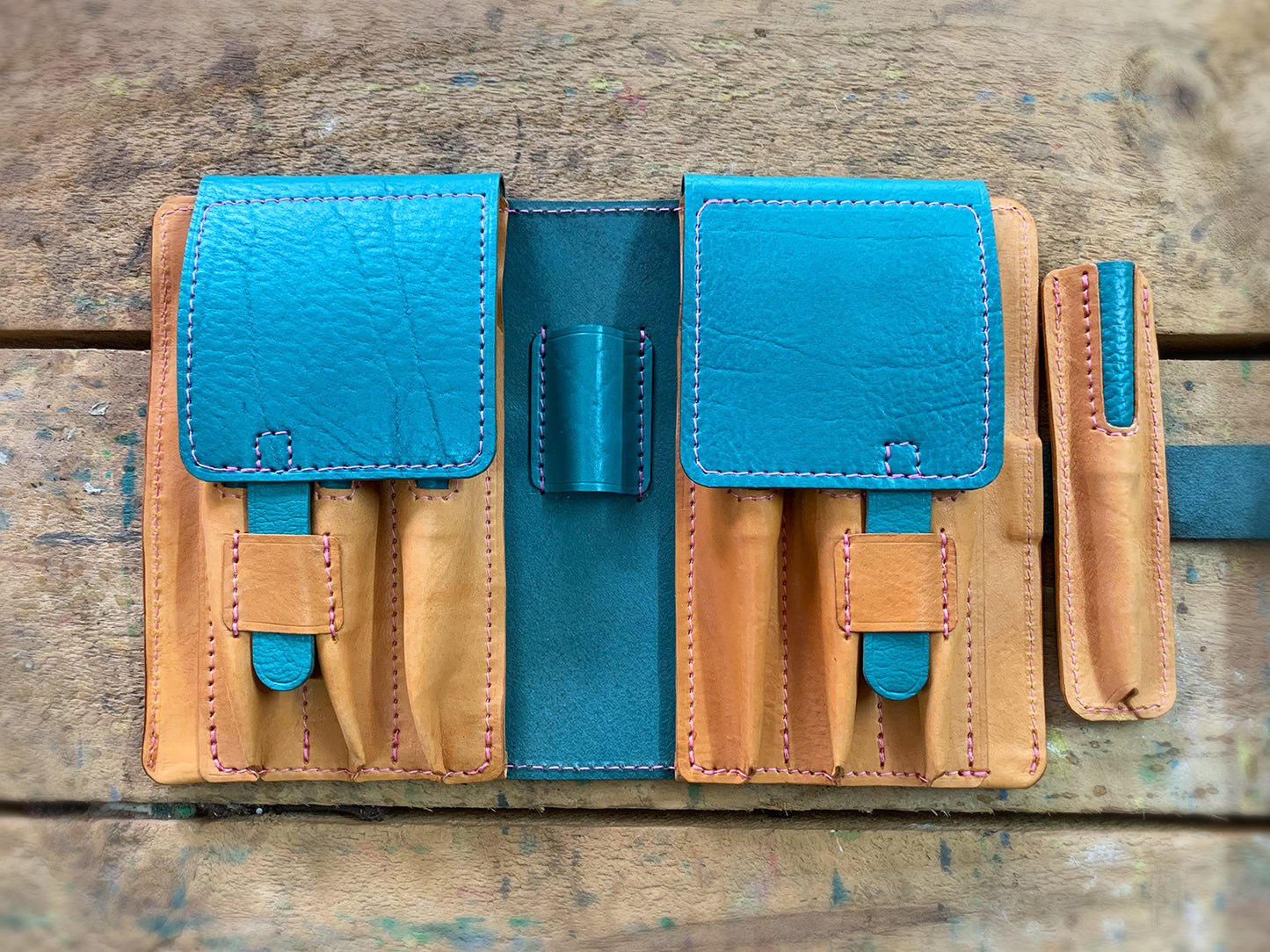 Apple Pig pen collector(pen bag/pen pouch/pen slots/pen case)