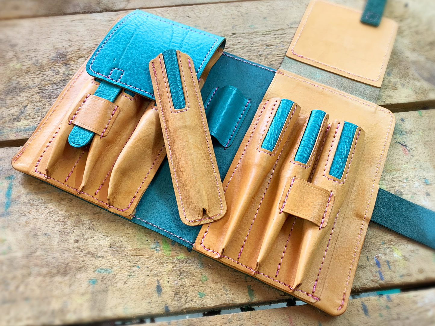 Apple Pig pen collector(pen bag/pen pouch/pen slots/pen case)
