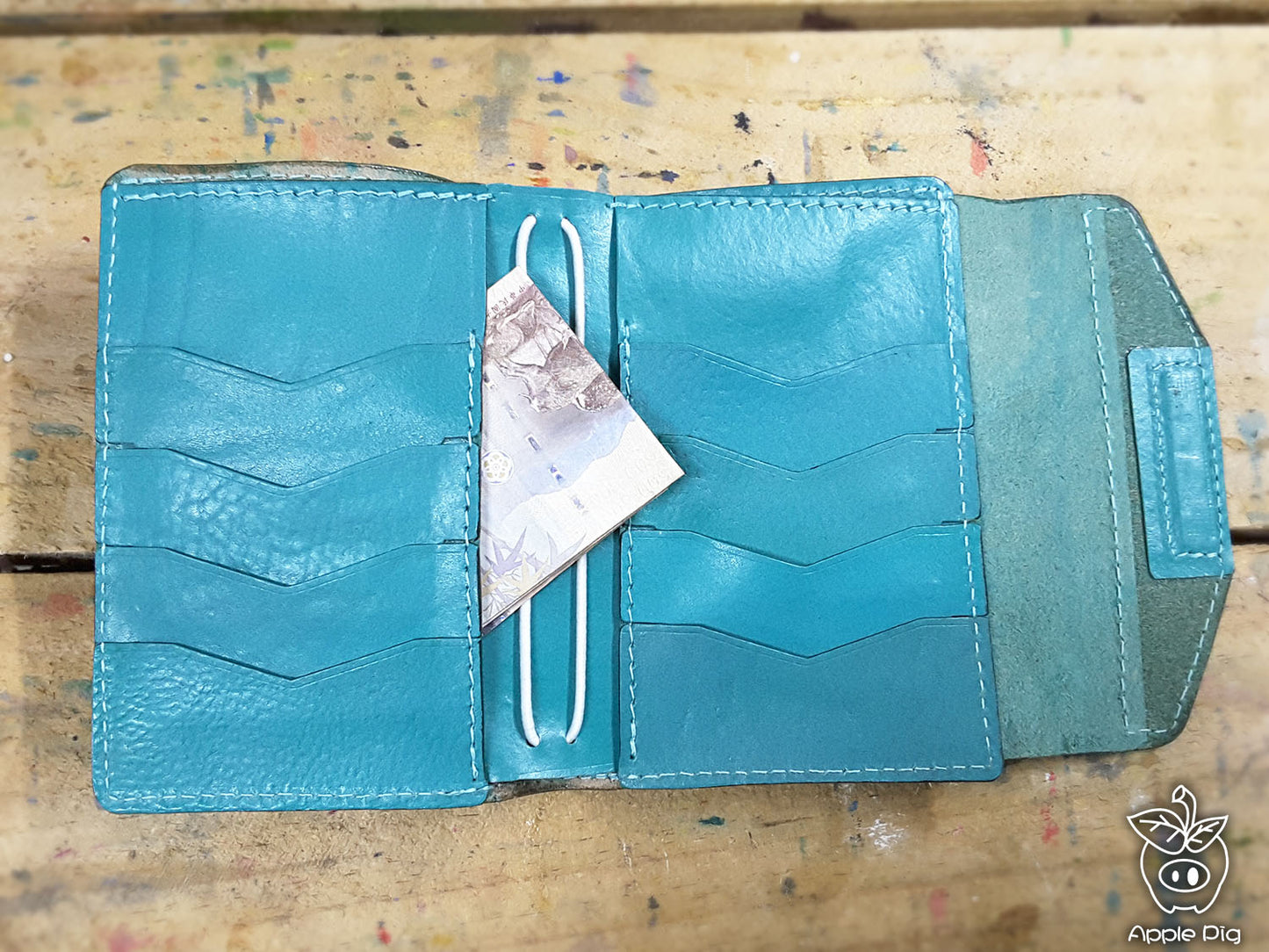 Apple pig "Wallet notebook 2" for Field Note and A6 size