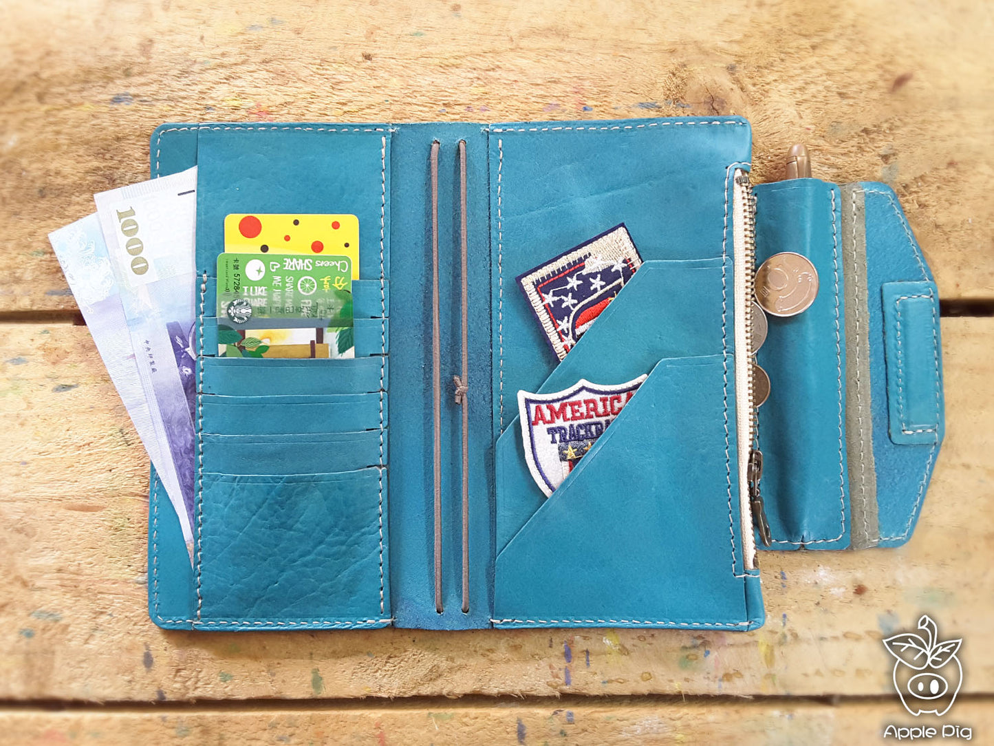 Apple pig "Wallet notebook 4"