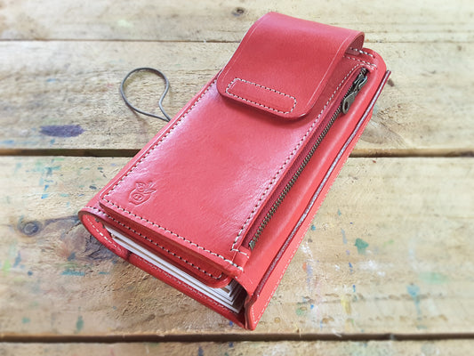 ApplePig Tri fold front pocket Traveler's Notebook