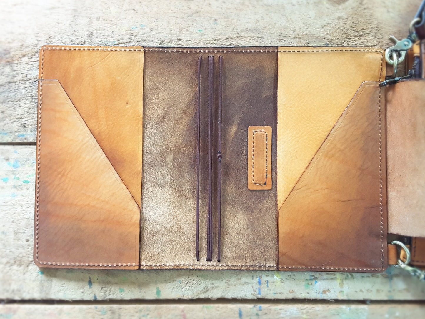 Apple Pig Bag book(cave art leather)