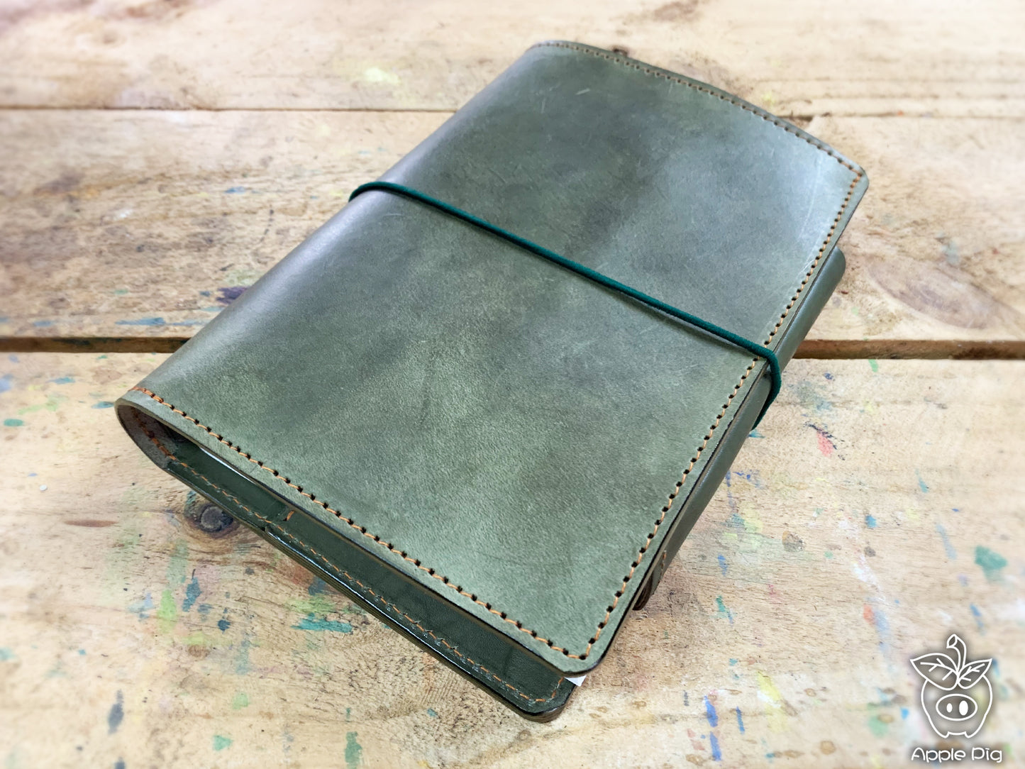 big back pocket (for all kinds leather)Apple Pig Traveler's Notebook